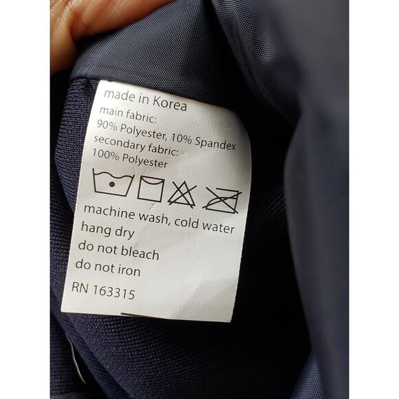 Renwick Puffer Skirt Womens Medium Navy Blue Stretch Winter Side Zipper - Picture 7 of 11